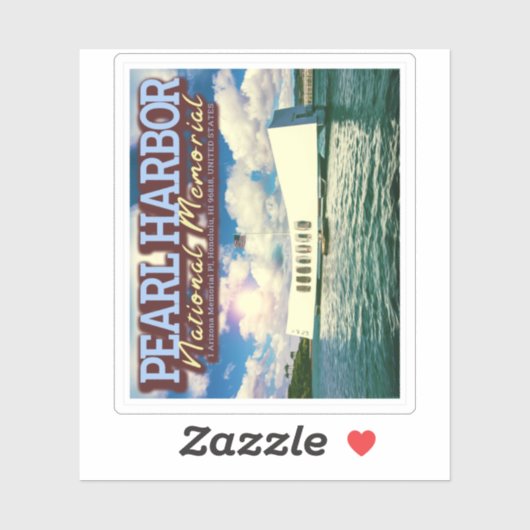 パールハーバーナショナルメモリアル – ホノルルハワイ シール (シート)