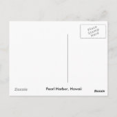 パールハーバーポストカード ポストカード (裏面)