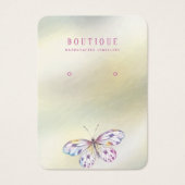 パールバタフライウォーターカラーイヤリングディスプレイ (正面)