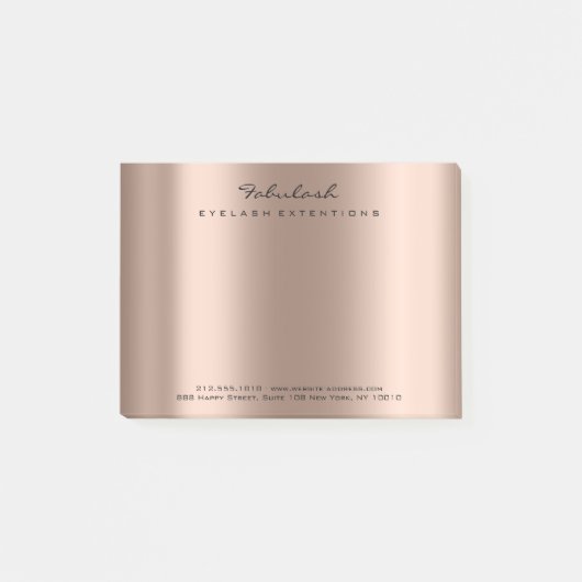 パールバラ金ゴールド名くもの巣電話番号ピンク ポストイット (正面)