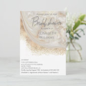 パールバラ金ゴールド大理石瑪瑙の書道 招待状 (スタンド正面)