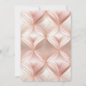 パールバラ金ゴールド結婚抽象芸術 招待状 (裏面)