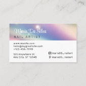 パールパステルレインボーグリッター 名刺 (裏面)