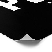 パールパーソナライズされた名誕生日 ポスター (角)