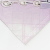 パールパープルピンク フリースブランケット (角)