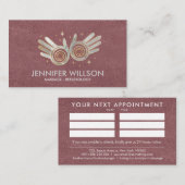 パールヒーリングハンズエネルギースパイラルアポイントメント 名刺 (正面/裏面)