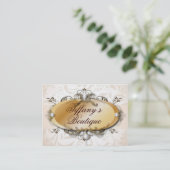 パールビクトリアンヴィンテージファッション名刺 名刺 (スタンド正面)