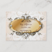 パールビクトリアンヴィンテージファッション名刺 名刺 (裏面)