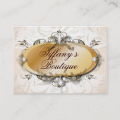 パールビクトリアンヴィンテージファッション名刺 名刺 (正面)