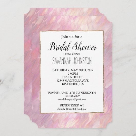 パールピガーリーンク 招待状 (正面/裏面)