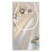 パールフェイクとダイヤモンドのボタ結婚ンに感謝 スモールペーパーバッグ (裏面)