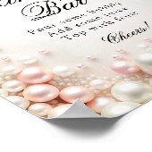 パールブライダルシャワーミモザバー ポスター (角)