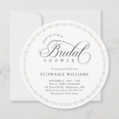 パールブライダルシャワーラウンド 招待状 (正面)