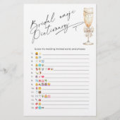 パールブライダルシャワー絵文字ゲーム (正面)