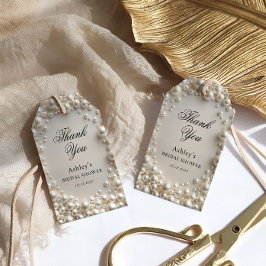 パールブライダルシャワー ギフトタグ