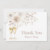 パールブライダルシャワー サンキューカード (正面)