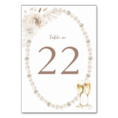 パールブライダルシャワー テーブルナンバー (裏面)