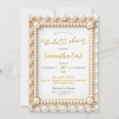 パールブライダルシャワー 招待状 (正面)