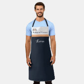 パールブラックワトゥシタカオ結婚さんのエプロンのお父さん エプロン (着用した状態)