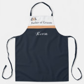 パールブラックワトゥシタカオ結婚さんのエプロンのお父さん エプロン (正面)