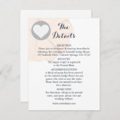 パールブラックワトゥシタカオ結婚の詳細カード エンクロージャーカード (正面/裏面)