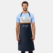 パールブラックワトゥシタカ結婚の父親の花嫁エプロン エプロン (着用した状態)