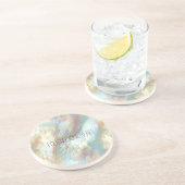 パールブルースネークスキンアニマルプリント コースター (側面)