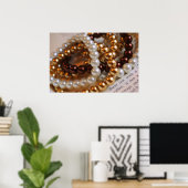 パールブレスレットプリント ポスター (ホームオフィス)