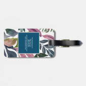 パールプレーンモダンミニマルフローラ ラゲッジタグ (裏面横)