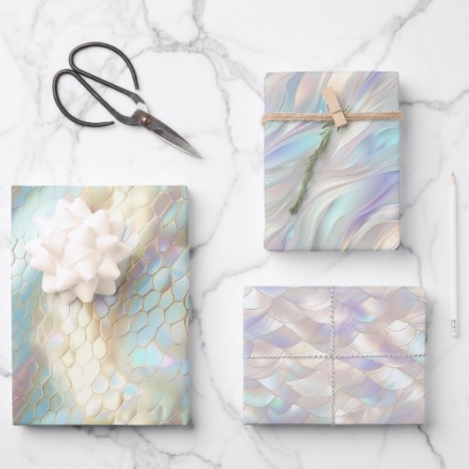 パールヘビ ラッピングペーパーシート (正面)