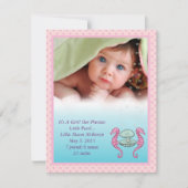 パールベビー大切ビーガール発表 案内状 (正面)