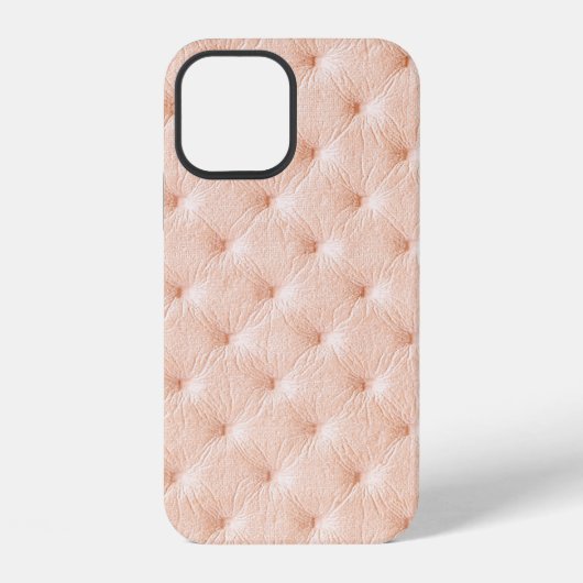 パールベージュ革のテクスチャー iPhoneケース (裏面)