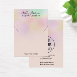 パールホログラフィグラデーションックジュエリーネックレスディスプレイ