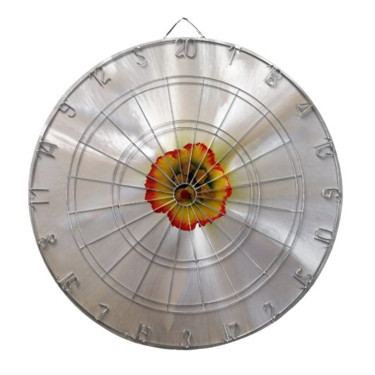 パールホワイトの水仙 ダーツボード (正面)