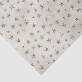 パールホワイト金ゴールドグリッタースパークルスターズ 薄葉紙 (詳細)