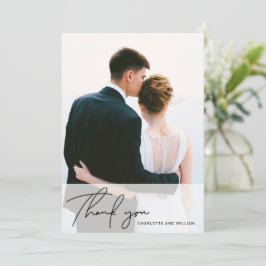 パールホワイト オパール | 結婚式のお礼カード サンキューカード
