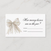 パールボウズどのように多くのキスブライダルゲーム エンクロージャーカード (正面)