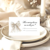 パールボウズどのように多くのキスブライダルゲーム エンクロージャーカード