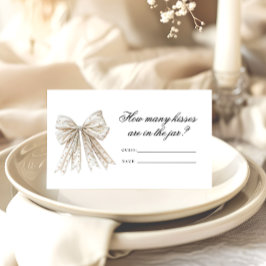 パールボウズどのように多くのキスブライダルゲーム エンクロージャーカード