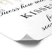 パールボウズどのように多くのキスブライダルシャワーゲーム ポスター (角)