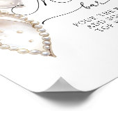 パールボーエレガントベイビーシャワーマムオーサバー ポスター (角)