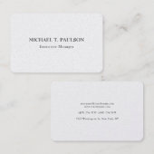 パールミクラシカルミニマルプロフェッショナルエレガント 名刺 (正面/裏面)