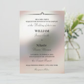 パールミニマエレガントリスト結婚式招待状 招待状 (スタンド正面)