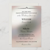 パールミニマエレガントリスト結婚式招待状 招待状 (正面/裏面)