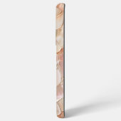 パールモザイクの桃の色の母 SAMSUNG GALAXYケース (裏面横)