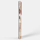 パールモザイクの桃の色の母 SAMSUNG GALAXYケース (右側面)