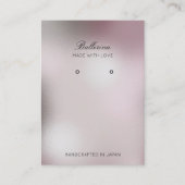 パールモダンの背景イヤリング 名刺 (正面)