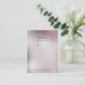 パールモダンの背景イヤリング 名刺 (スタンド正面)