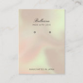 パールモダンの背景イヤリング 名刺 (正面)