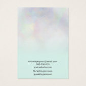 パールモダンヌカーグラデーションティール（緑がかった色）イヤリング表示 (裏面)